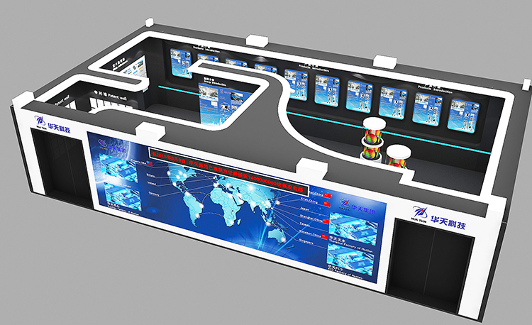 華天科技展廳設(shè)計案例5