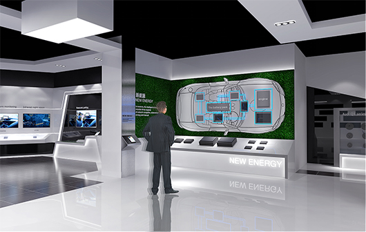 新能源汽車展廳設(shè)計(jì)方案之產(chǎn)品展示設(shè)計(jì)效果圖